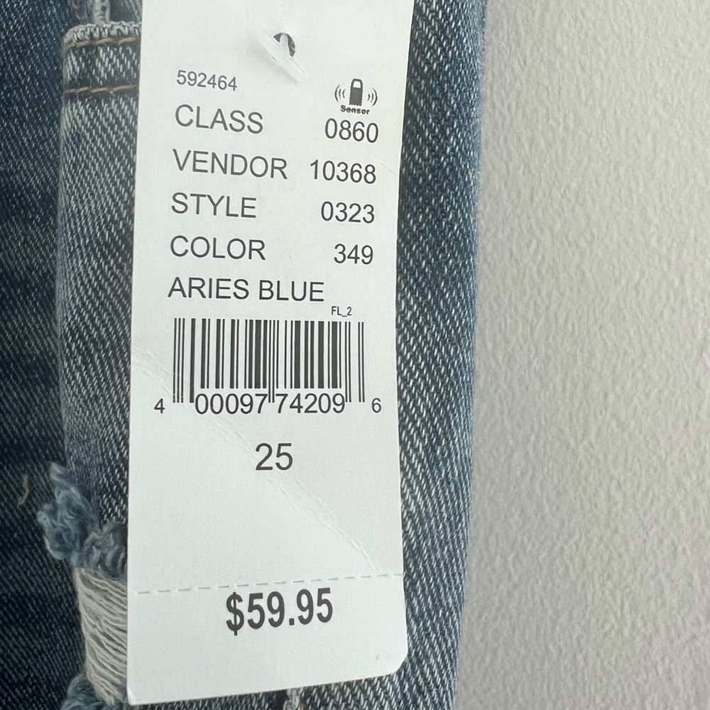 NWT 25 PacSun High Rise Straight Jeans - Distressed - Picture 8 of 9